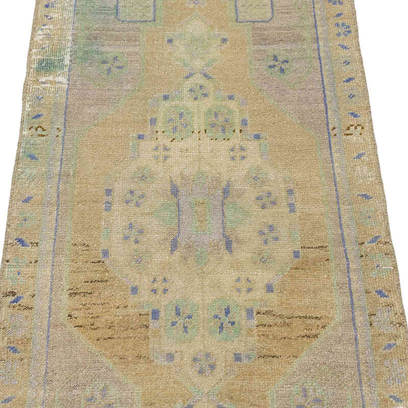 Vintage Turkish Hand-Knotted Rug - 1' 8" x 3' 9" (20" x 45") - K0074732