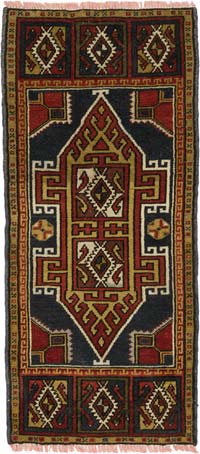 El Dokuma Vintage Halı - 48 cm x 110 cm