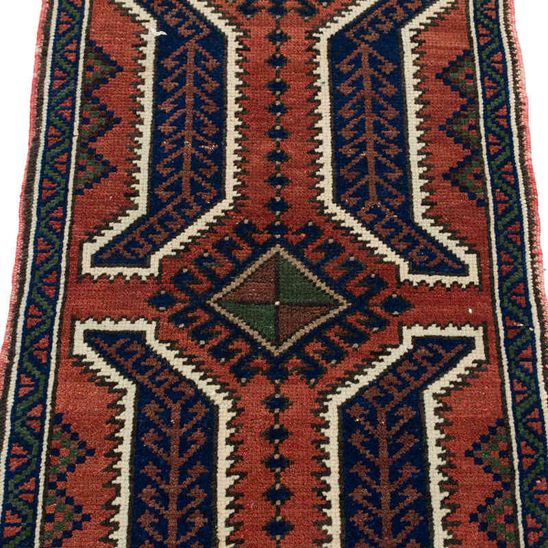 Alfombra Vintage Turca Anudada a Mano - 45 cm x 110 cm - K0074739