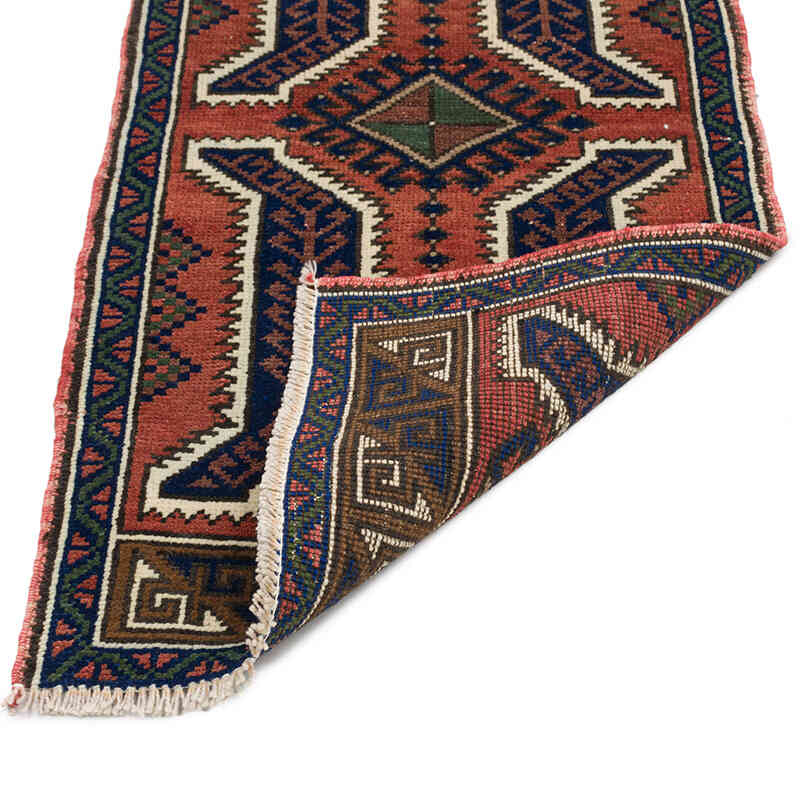 Alfombra Vintage Turca Anudada a Mano - 45 cm x 110 cm - K0074739