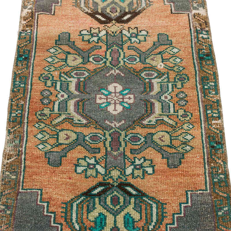 Alfombra Vintage Turca Anudada a Mano - 50 cm x 95 cm - K0074741