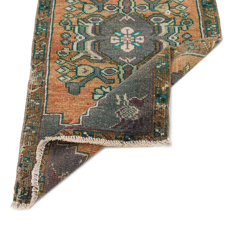 Alfombra Vintage Turca Anudada a Mano - 50 cm x 95 cm - K0074741
