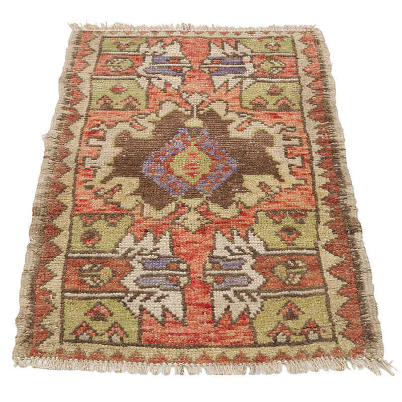 Vintage Turkish Hand-Knotted Rug - 1' 6" x 2' 9" (18" x 33") - K0074743