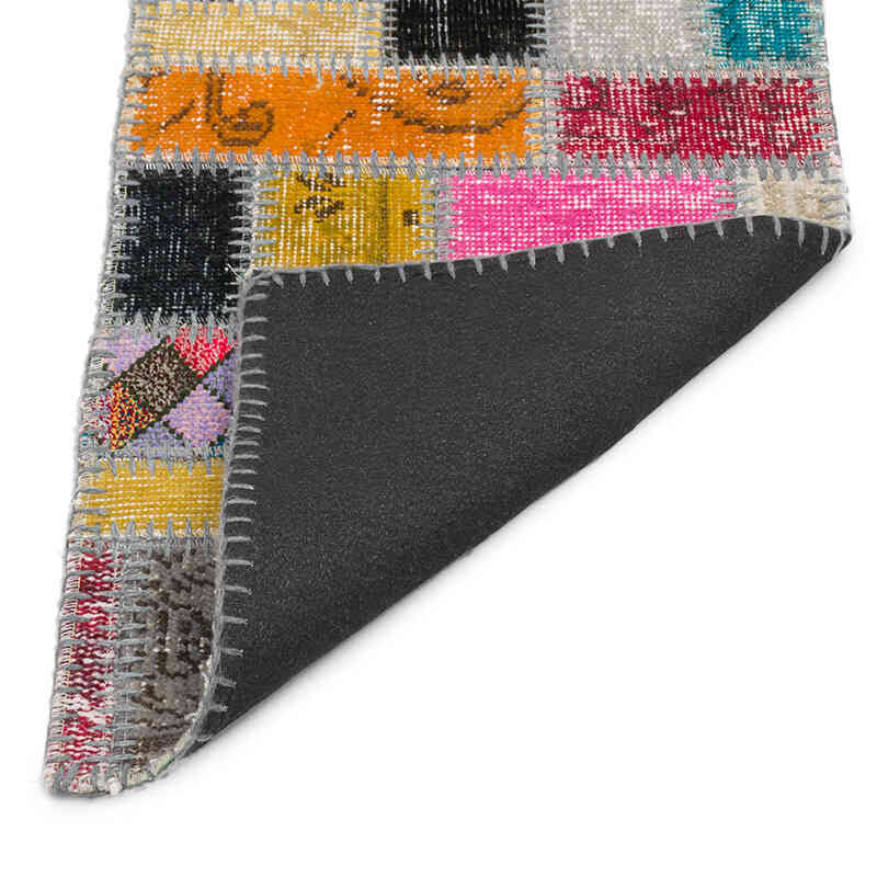 Patchwork El Dokuma Halı - 43 cm x 91 cm - K0074753