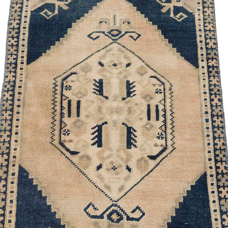 Vintage Turkish Hand-Knotted Rug - 1' 7" x 3'  (19" x 36") - K0074758