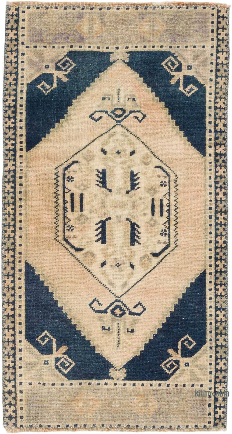 Vintage Turkish Hand-Knotted Rug - 1' 7" x 3'  (19" x 36") - K0074758