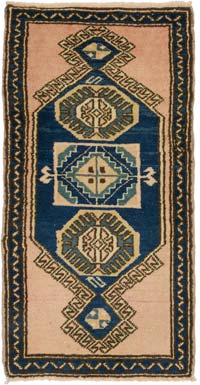 El Dokuma Vintage Halı - 60 cm x 115 cm