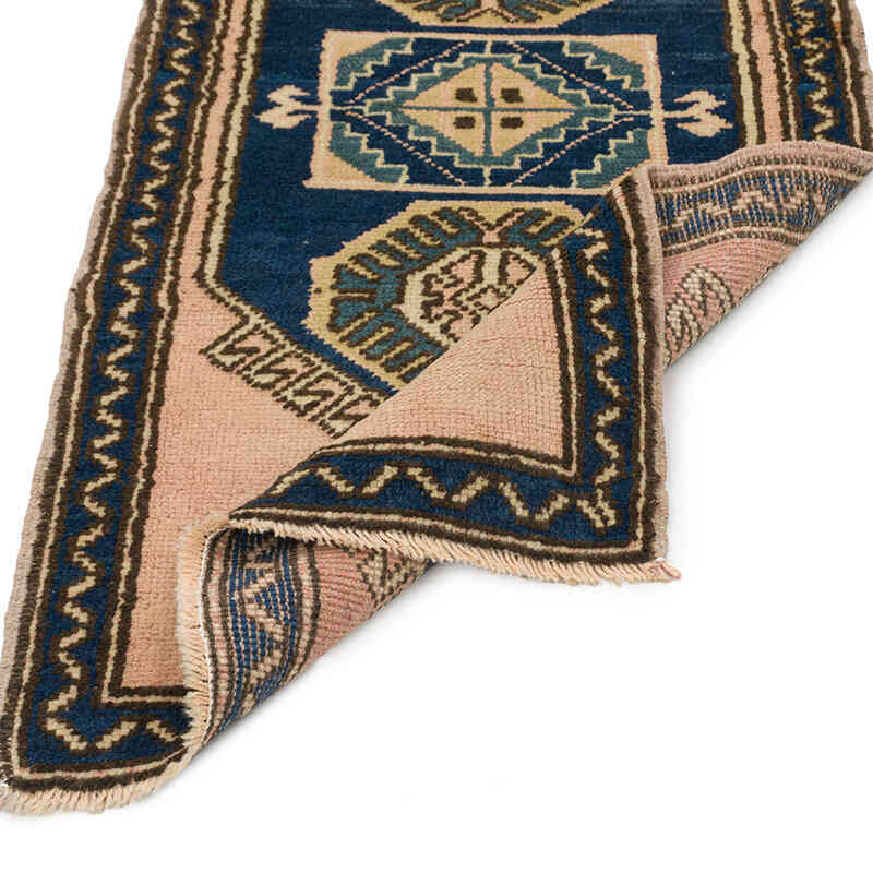 Vintage Turkish Hand-Knotted Rug - 2'  x 3' 9" (24" x 45") - K0074760