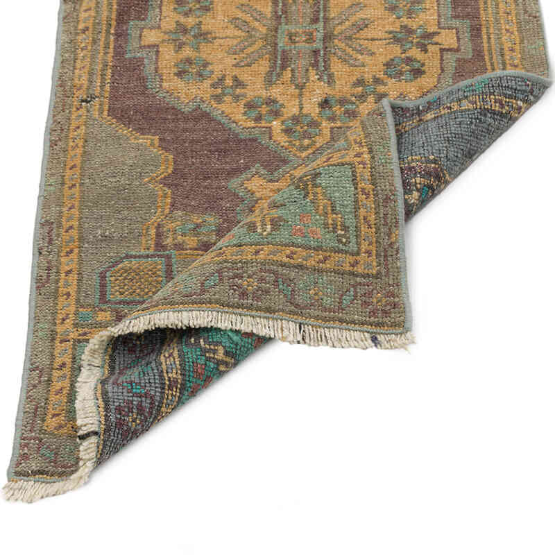 Vintage Turkish Hand-Knotted Rug - 1' 5" x 3' 2" (17" x 38") - K0074763