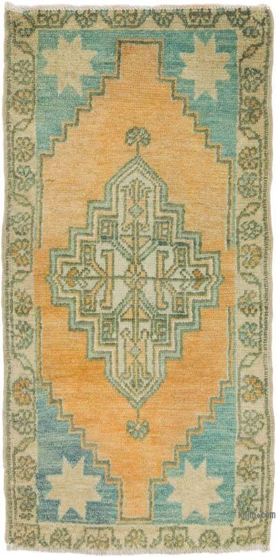 Alfombra Vintage Turca Anudada a Mano - 47 cm x 94 cm