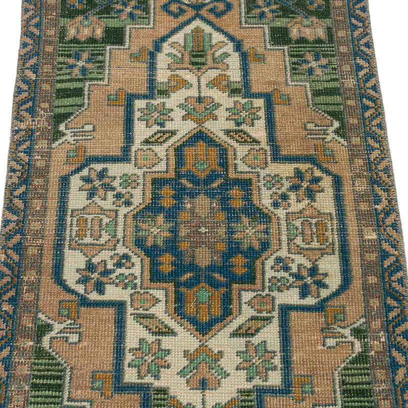 Alfombra Vintage Turca Anudada a Mano - 50 cm x 104 cm - K0074770