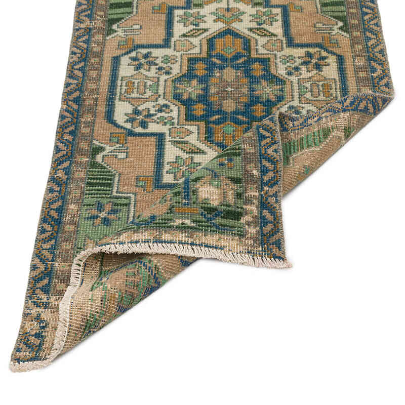 Alfombra Vintage Turca Anudada a Mano - 50 cm x 104 cm - K0074770