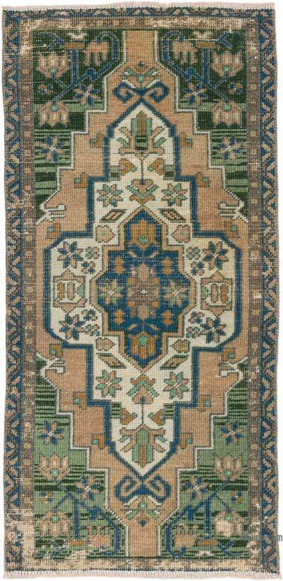 Alfombra Vintage Turca Anudada a Mano - 50 cm x 104 cm
