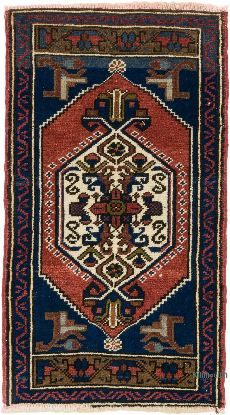 Alfombra Vintage Turca Anudada a Mano - 53 cm x 93 cm - K0074771