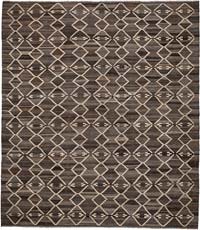 New Hand-Woven Kilim Rug - 8' 8" x 9' 8" (104" x 116")