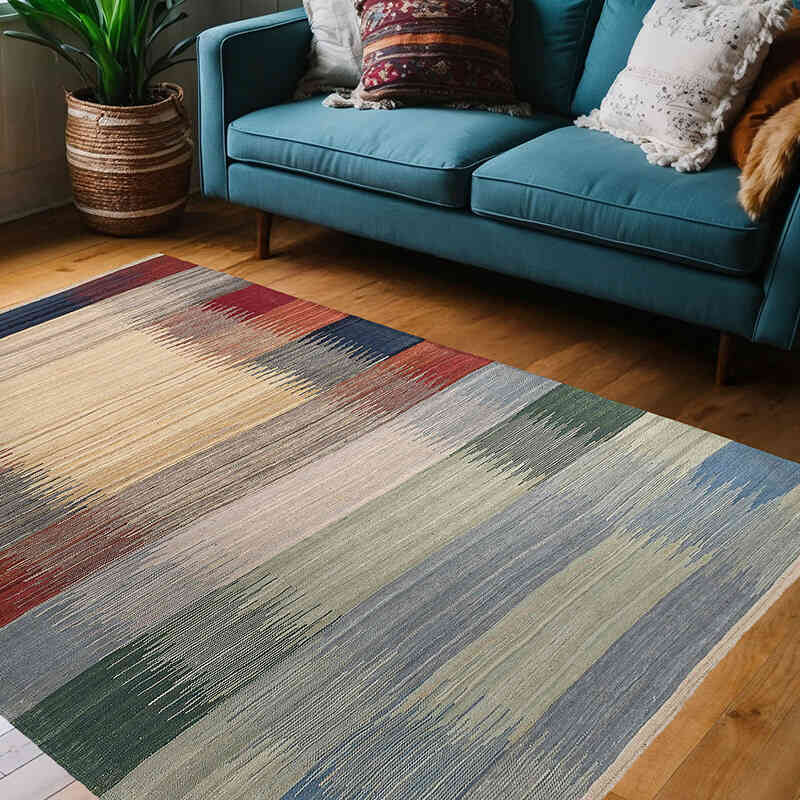 Nueva Alfombra Kilim - 145 cm x 205 cm - K0074781