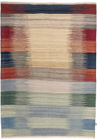 New Hand-Woven Kilim Rug - 4' 9" x 6' 9" (57" x 81")
