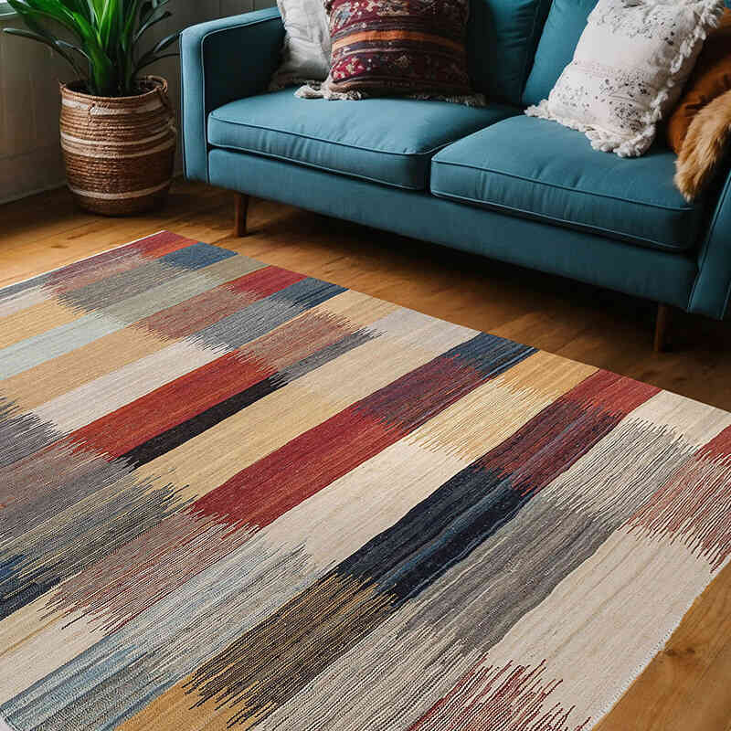 Nueva Alfombra Kilim - 153 cm x 205 cm - K0074787