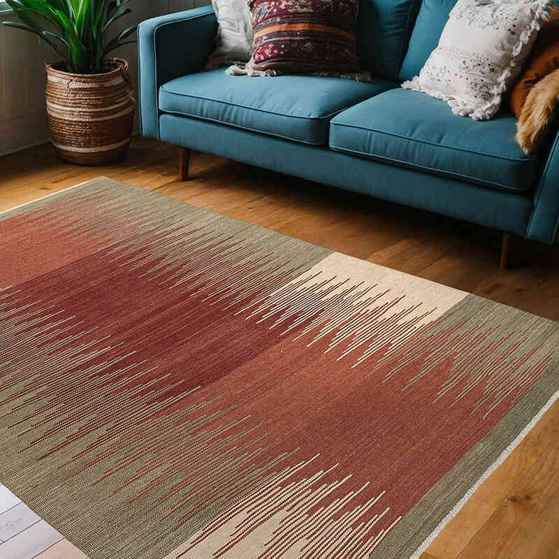Nueva Alfombra Kilim - 139 cm x 202 cm - K0074796