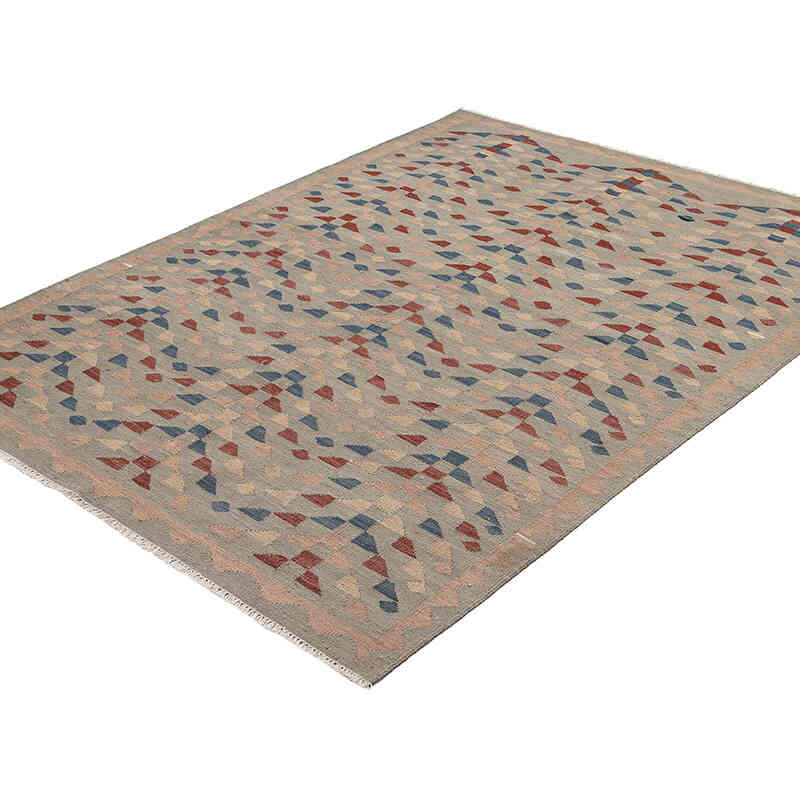 New Hand-Woven Kilim Rug - 4' 11" x 6' 7" (59" x 79") - K0074800