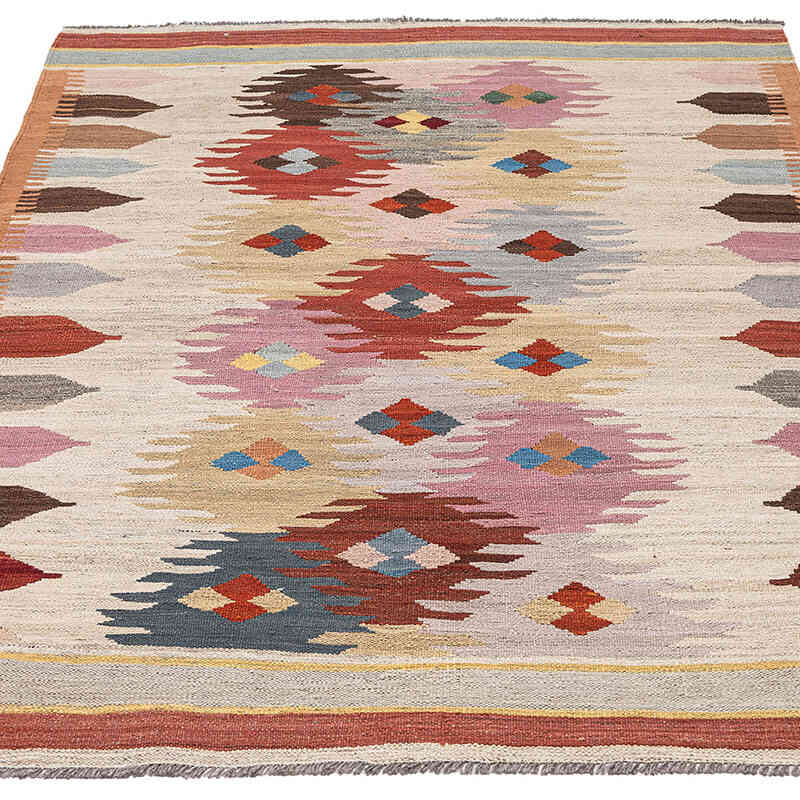 New Hand-Woven Kilim Rug - 4'  x 5' 11" (48" x 71") - K0074801