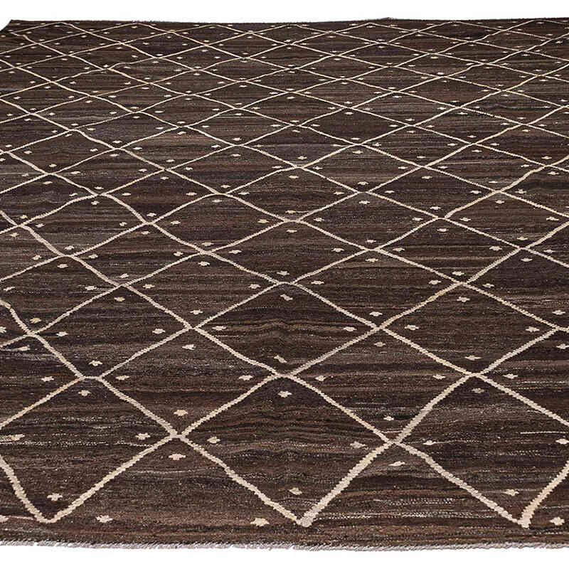 New Hand-Woven Kilim Rug - 10' 1" x 14'  (121" x 168") - K0074802