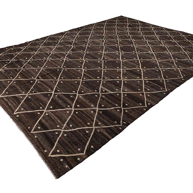New Hand-Woven Kilim Rug - 10' 1" x 14'  (121" x 168") - K0074802