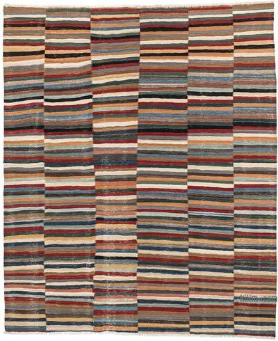 New Hand-Woven Kilim Rug - 5' 6" x 6' 5" (66" x 77")