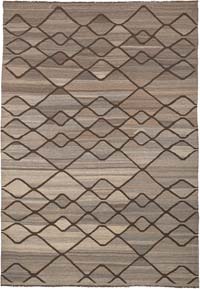 New Hand-Woven Kilim Rug - 6' 9" x 9' 8" (81" x 116")