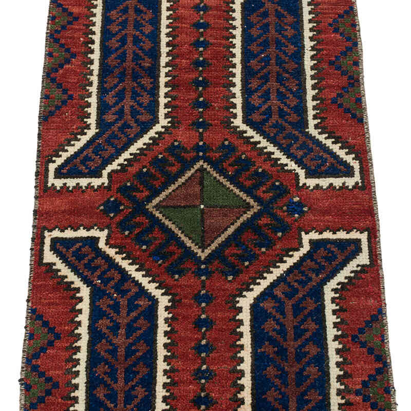 Vintage Turkish Hand-Knotted Rug - 1' 5" x 3' 7" (17" x 43") - K0074818