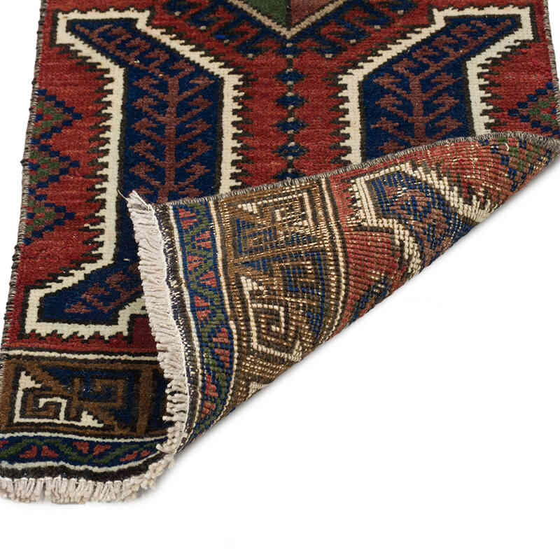 Vintage Turkish Hand-Knotted Rug - 1' 5" x 3' 7" (17" x 43") - K0074818