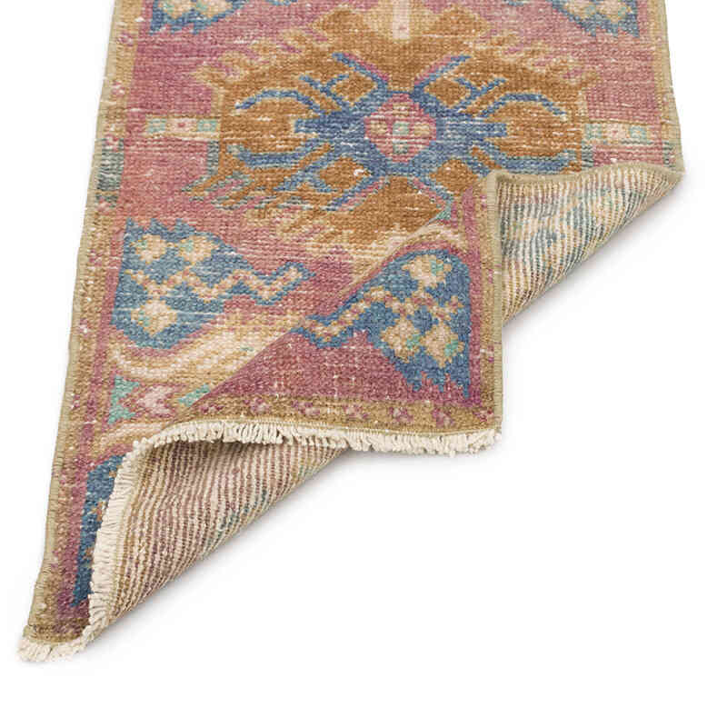 Alfombra Vintage Turca Anudada a Mano - 45 cm x 82 cm - K0074823