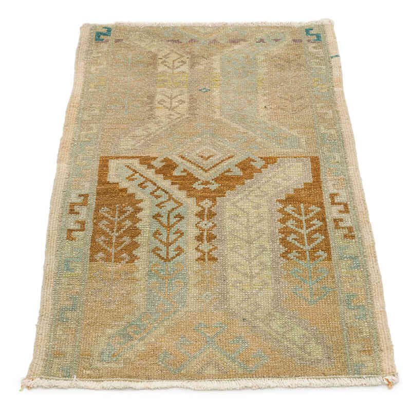 Vintage Turkish Hand-Knotted Rug - 1' 8" x 2' 11" (20" x 35") - K0074826