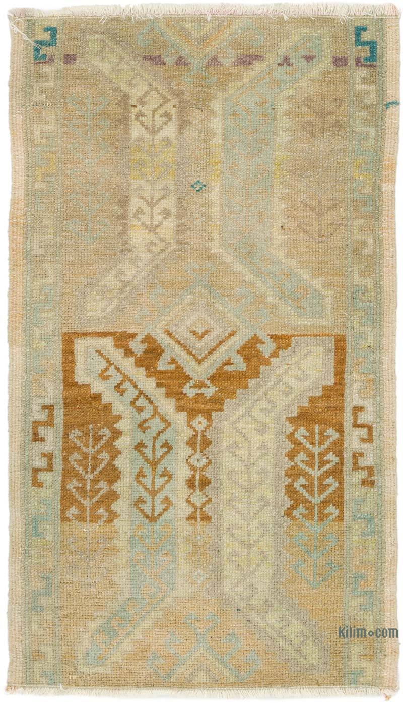 Vintage Turkish Hand-Knotted Rug - 1' 8" x 2' 11" (20" x 35") - K0074826