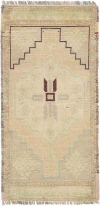 El Dokuma Vintage Halı - 49 cm x 99 cm