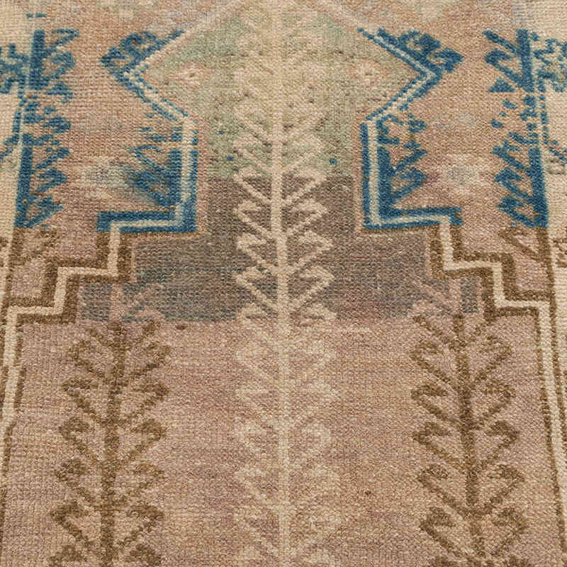 El Dokuma Vintage Halı - 59 cm x 106 cm - K0074832