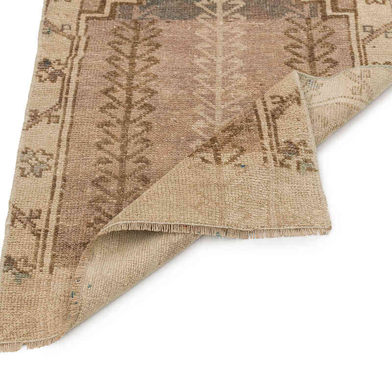 El Dokuma Vintage Halı - 59 cm x 106 cm - K0074832