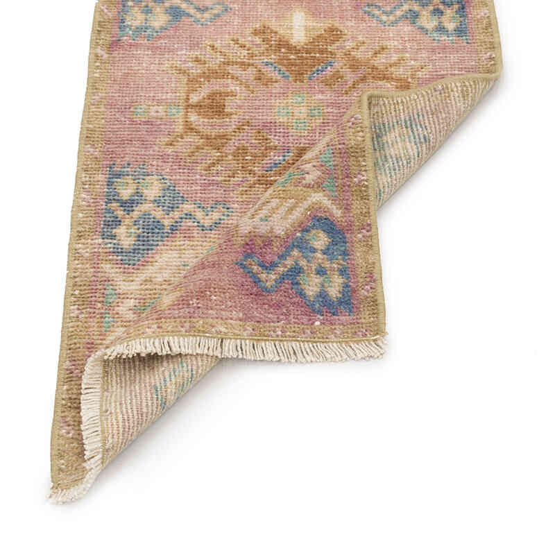 Alfombra Vintage Turca Anudada a Mano - 46 cm x 84 cm - K0074834