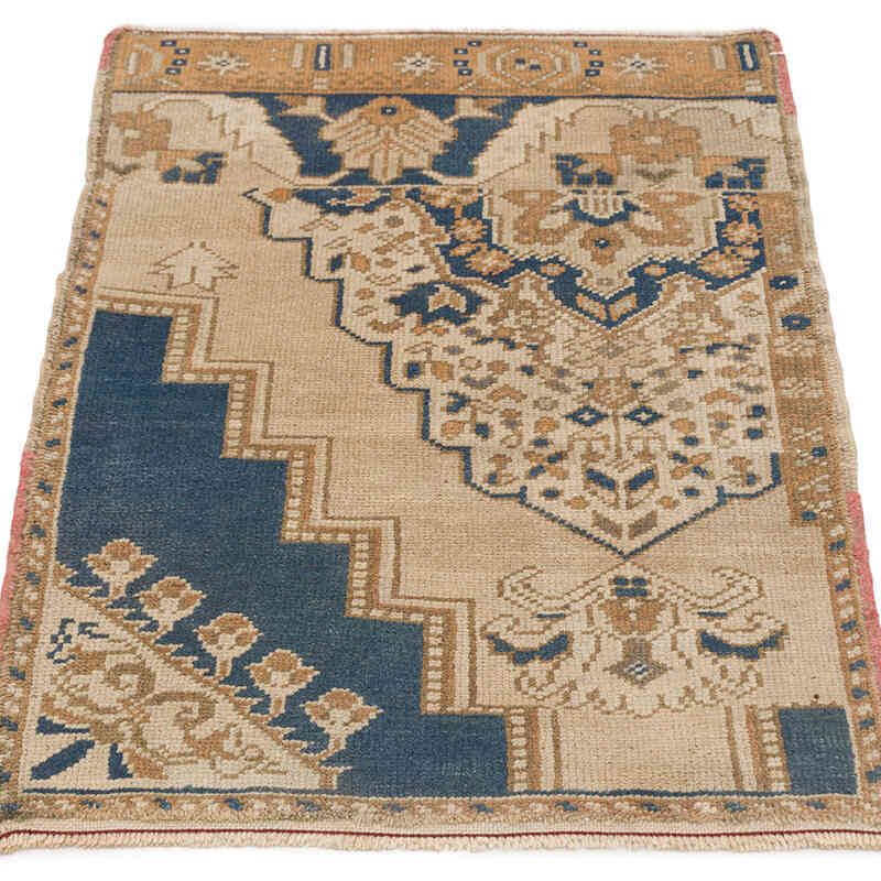 Vintage Turkish Hand-Knotted Rug - 1' 9" x 2' 8" (21" x 32") - K0074836