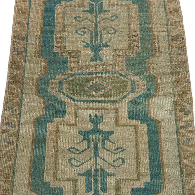 Vintage Turkish Hand-Knotted Rug - 1' 11" x 3' 5" (23" x 41") - K0074837