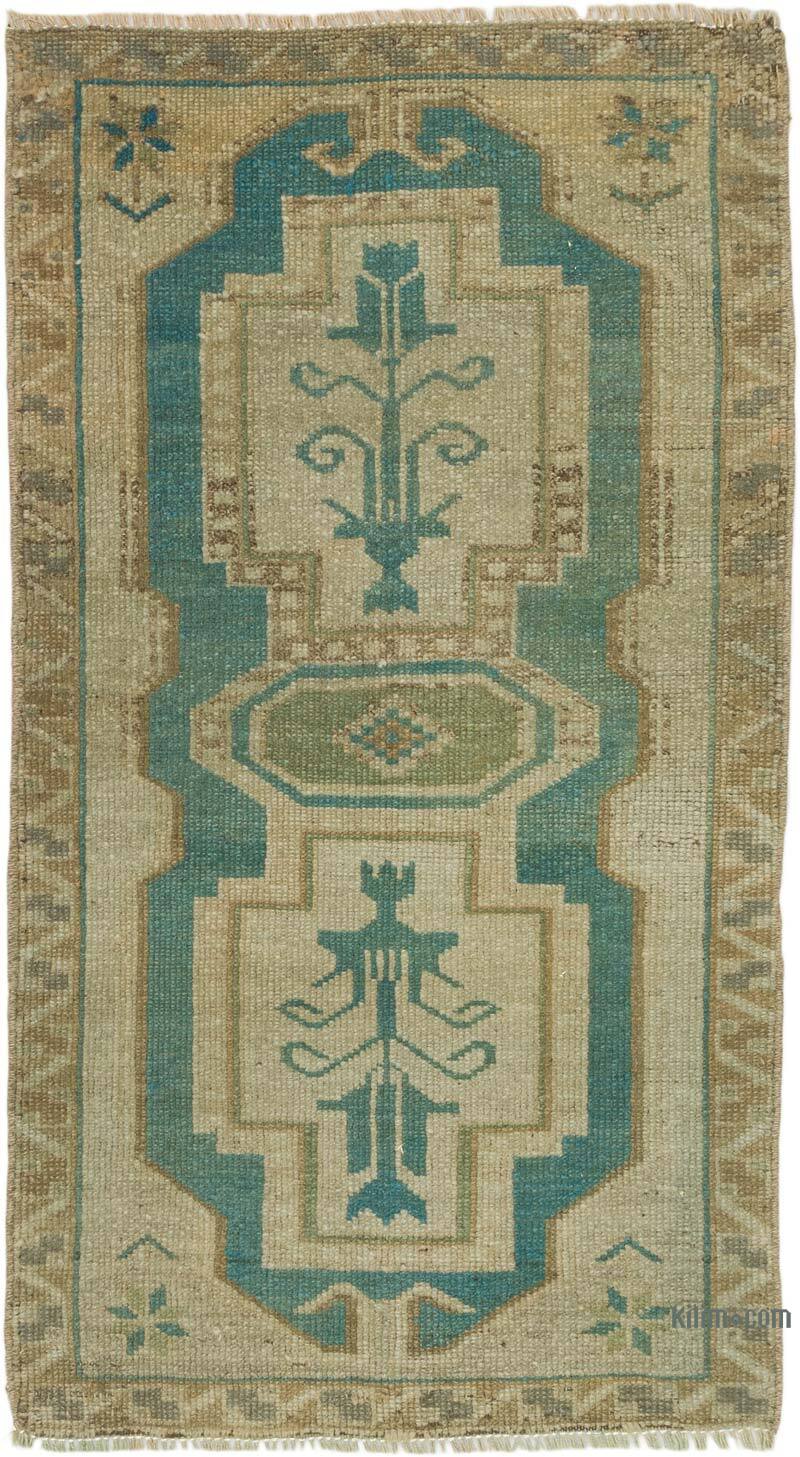 Vintage Turkish Hand-Knotted Rug - 1' 11" x 3' 5" (23" x 41") - K0074837