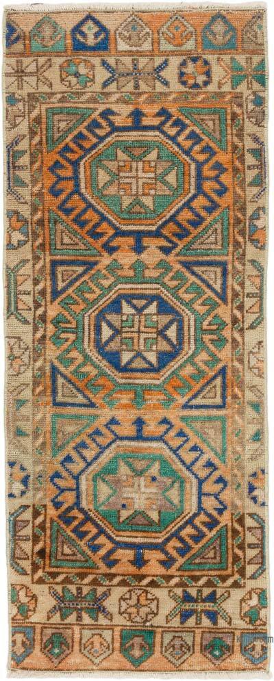 Alfombra Vintage Turca Anudada a Mano - 50 cm x 126 cm