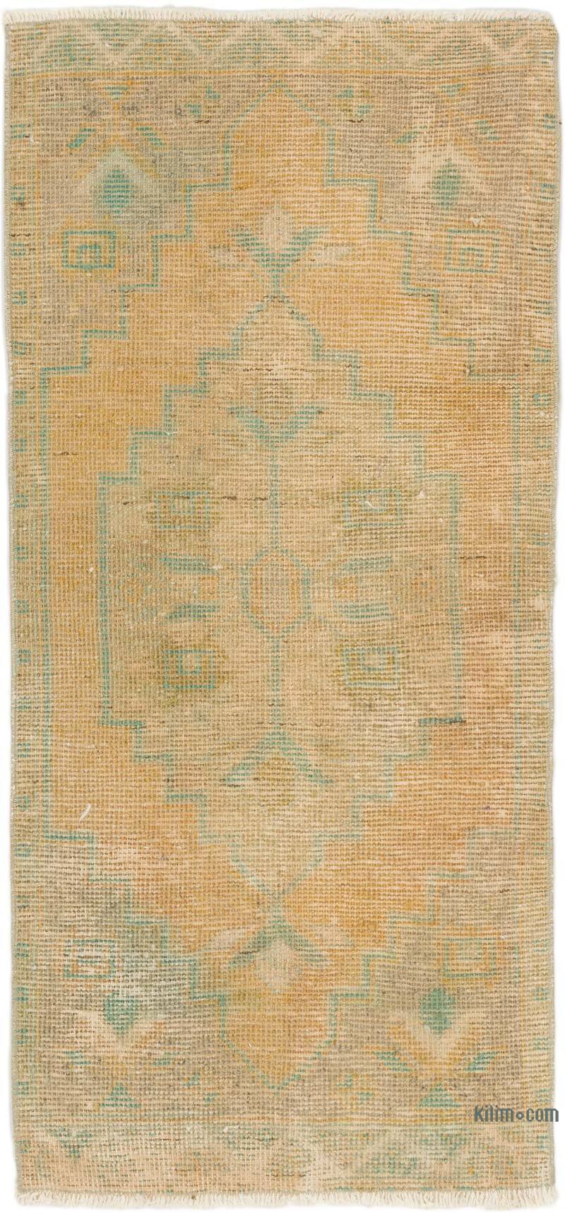 Vintage Turkish Hand-Knotted Rug - 1' 8" x 3' 5" (20" x 41") - K0074839