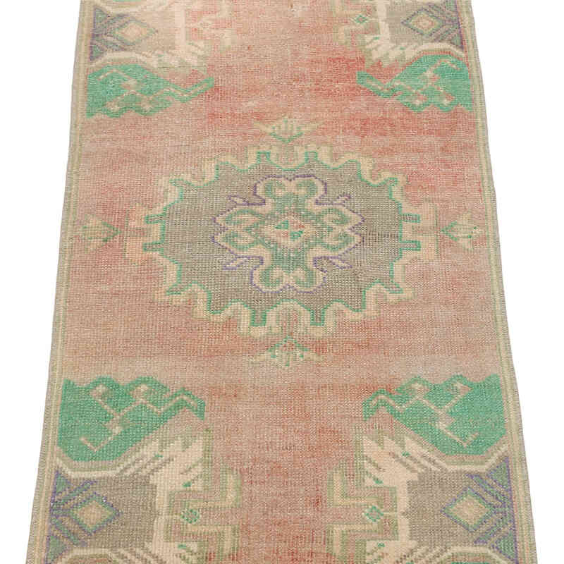 Vintage Turkish Hand-Knotted Rug - 1' 6" x 3'  (18" x 36") - K0074841
