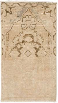 Vintage Turkish Hand-Knotted Rug - 1' 7