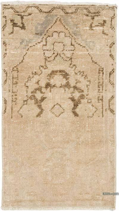 Alfombra Vintage Turca Anudada a Mano - 46 cm x 81 cm