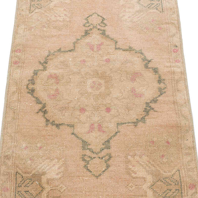 El Dokuma Vintage Halı - 50 cm x 104 cm - K0074848