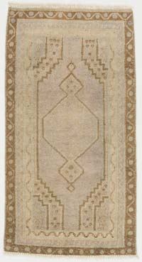 El Dokuma Vintage Halı - 46 cm x 86 cm