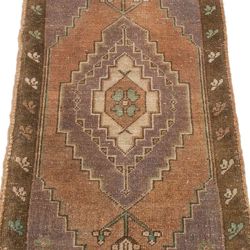 Vintage Turkish Hand-Knotted Rug - 1' 7" x 3' 3" (19" x 39") - K0074850