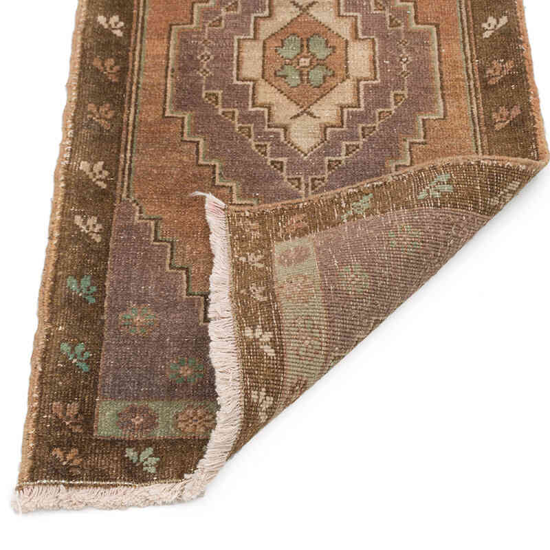 Vintage Turkish Hand-Knotted Rug - 1' 7" x 3' 3" (19" x 39") - K0074850